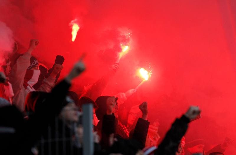 Football. T-Mobile Ekstraklasa. Cracovia Krakow - Slask Wroclaw. 02.03.2014