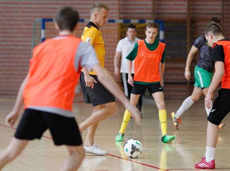 Football. GKS Katowice. Training. 05.02.2015