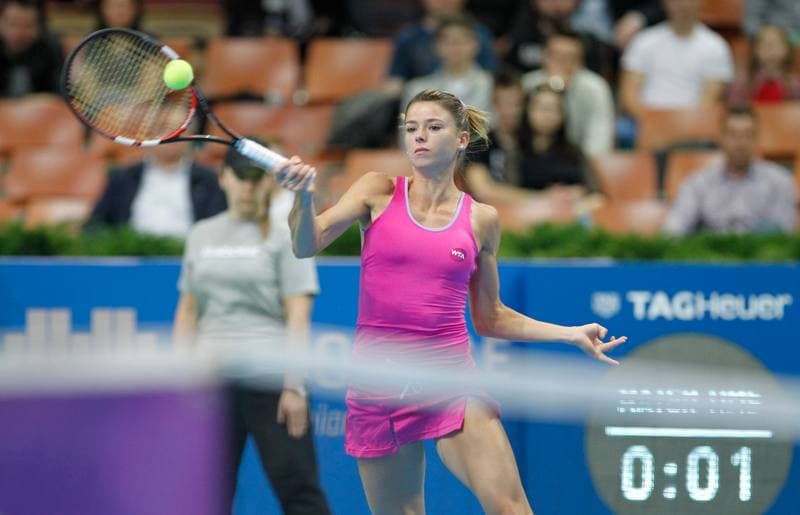Tennis. Katowice Open. Agnieszka Radwanska - Yanina Wickmayer. 07.04.2015