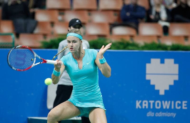 Tennis. Katowice Open. Agnieszka Radwanska - Yanina Wickmayer. 07.04.2015