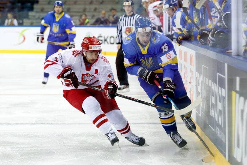 Ice Hockey. IIHF World Championship Division 1A. Poland - Ukraine. 22.04.2015