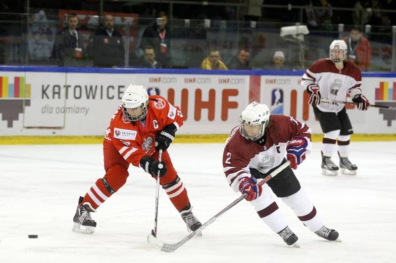 Ice Hockey. Women's World Championship. Latvia - Poland. 12.04.2017
