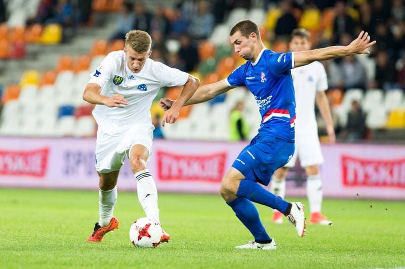 Football. Nice I Liga. Podbeskidzie Bielsko-Biala - Ruch Chorzow. 22.08.2017