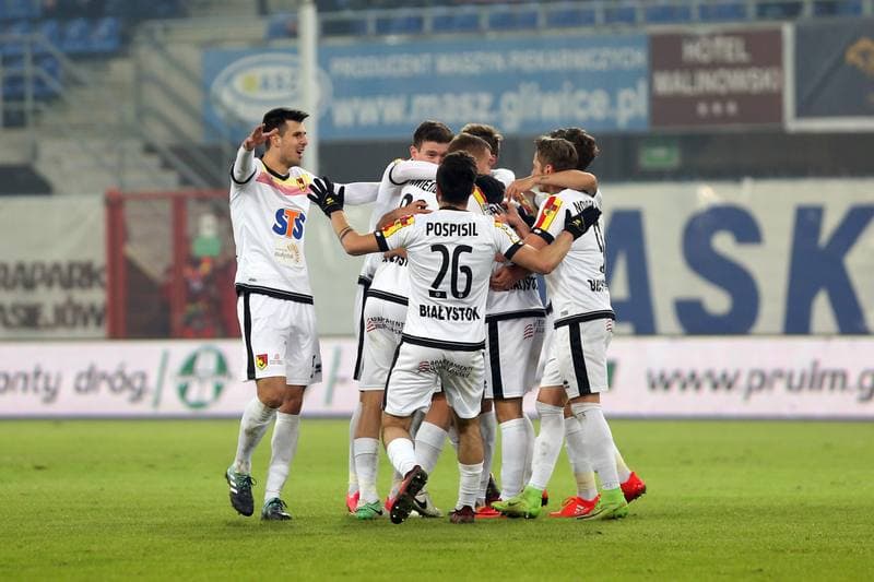 Football. Lotto Ekstraklasa. Piast Gliwice - Jagiellonia Bialystok. 12.02.2018