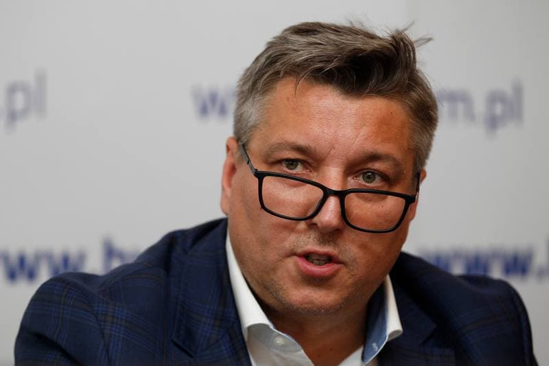 Football. Polonia Bytom. Press Conference. 17.10.2018