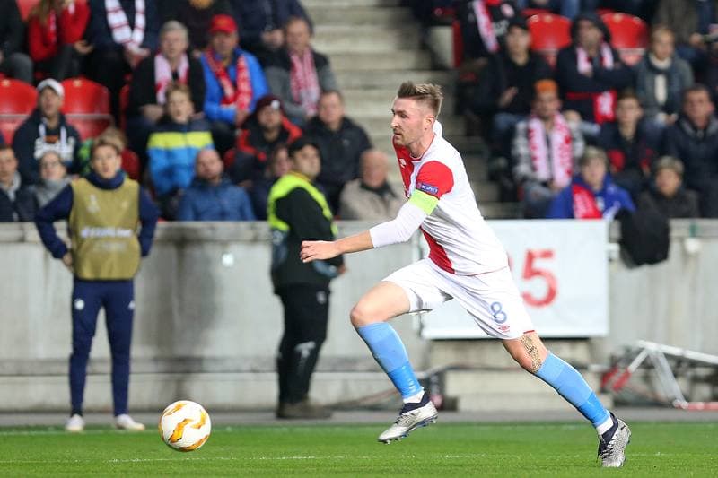 Football. UEFA Europa League. Slavia Prague - FC Copenhagen. 08.11.2018