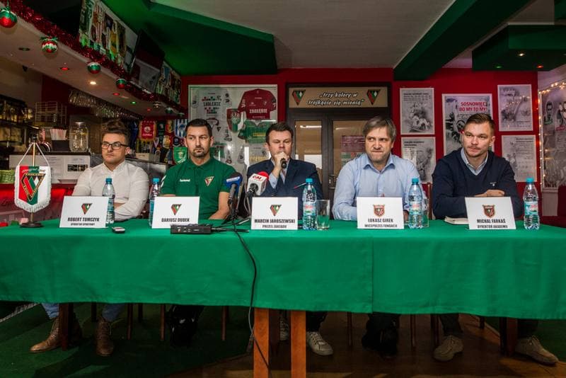Football. Zaglebie Sosnowiec. Press Conference. 14.01.2020