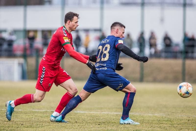 Football. Sparing. Zaglebie Sosnowiec - Odra Opole. 22.02.2020
