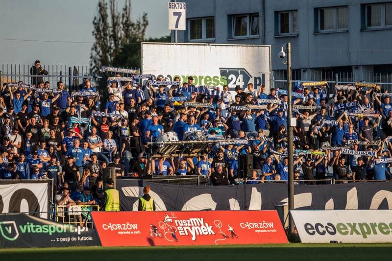 Football. III Liga. Ruch Chorzow - Miedz II Legnica. 02.06.2021