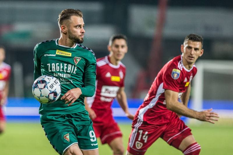 Football. Fortuna Puchar Polski. Zaglebie Sosnowiec - Piast Gliwice. 27.10.2021