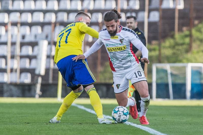 Football. Fortuna I Liga. Zaglebie Sosnowiec - Arka Gdynia. 28.04.2021