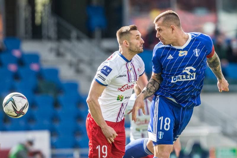 Football. PKO BP Ekstraklasa. Podbeskidzie Bielsko-Biala - Wisla Plock. 08.05.2021