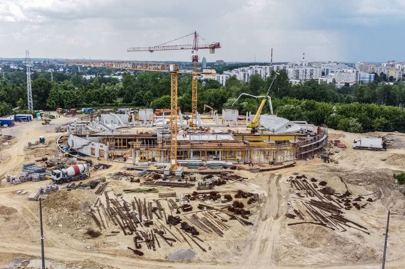 Football. Zaglebiowski Park Sportowy. Construction. 09.06.2021
