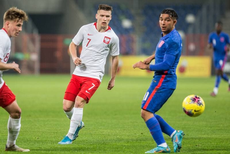 Football. UEFA Elite League. Poland - England. 25.03.2022