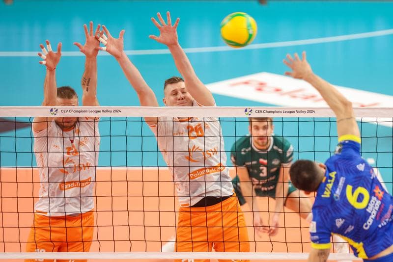 Volleyball. CEV Champions League. Jastrzebski Wegiel - Guaguas Las Palmas. 22.11.2023