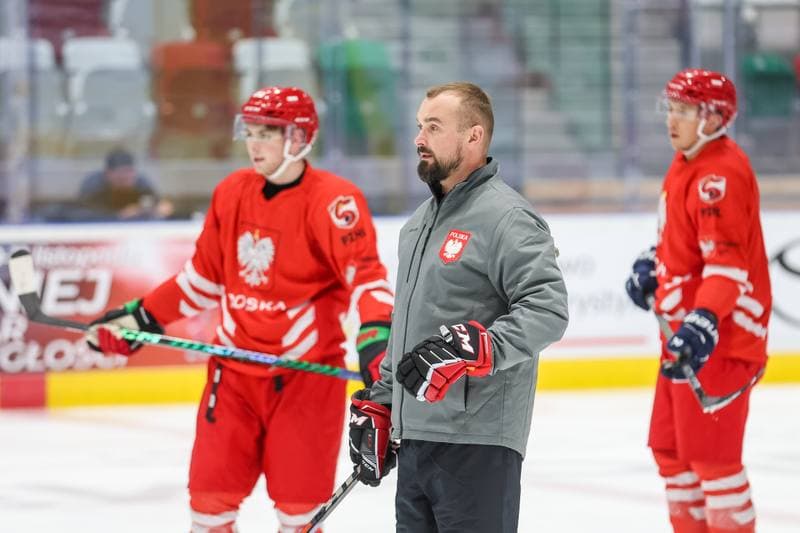 Ice Hockey. Poland national team. Training. 07.11.2023