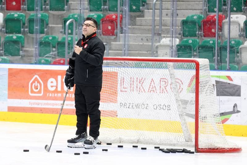Ice Hockey. Poland national team. Training. 03.02.2024