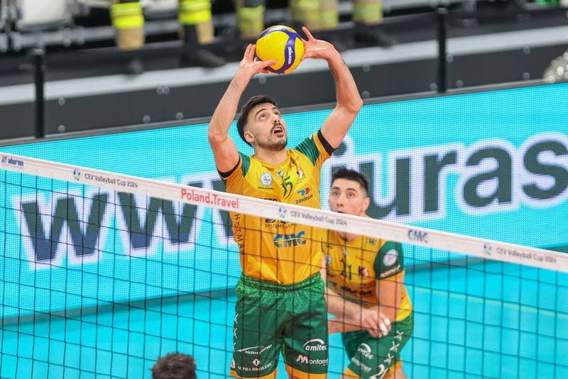 Volleyball. CEV Volleyball Cup. Aluron CMC Warta Zawiercie - SCM Craiova. 13.12.2023