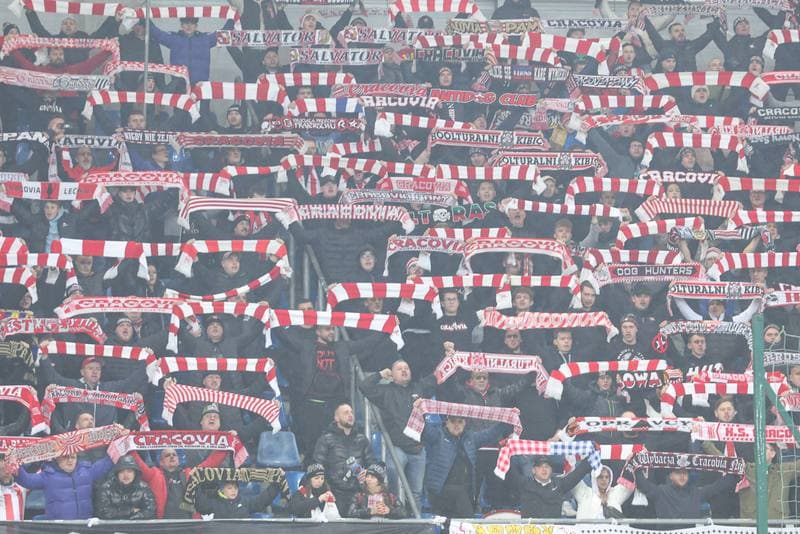 Football. PKO BP Ekstraklasa. Piast Gliwice - Cracovia Krakow. 23.02.2024
