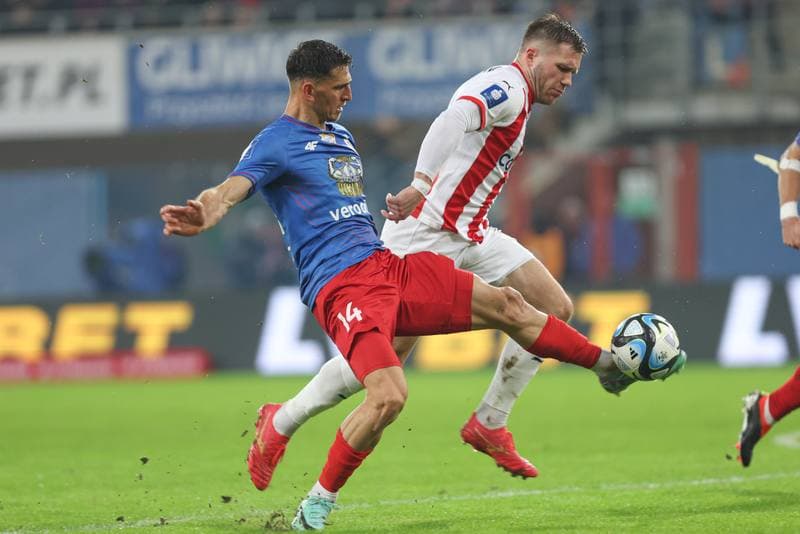 Football. PKO BP Ekstraklasa. Piast Gliwice - Cracovia Krakow. 23.02.2024