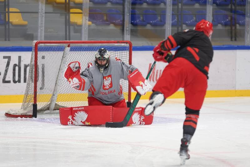 Ice Hockey. Poland national team. Training. 11.04.2024
