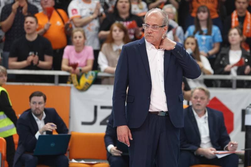 Volleyball. PlusLiga. Jastrzebski Wegiel - Aluron CMC Warta Zawiercie. 28.04.2024