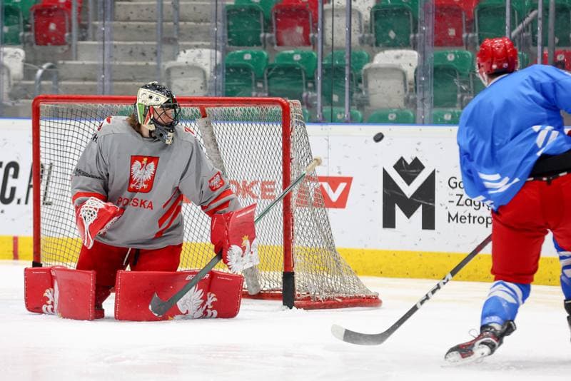 Ice Hockey. Poland national team. Training. 30.04.2024