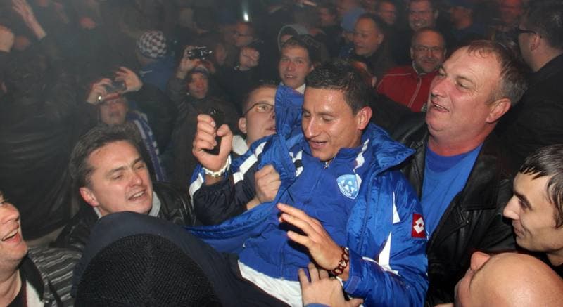 Football. Ruch Chorzow. Press Conference. 21.10.2011