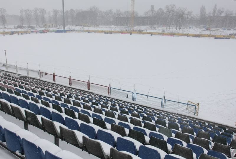 Football. Gornik Zabrze. Training. 15.02.2012
