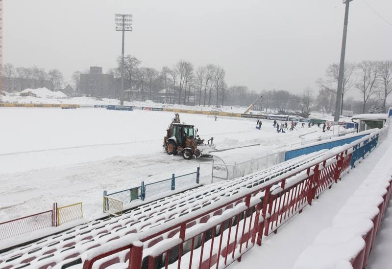 Football. Gornik Zabrze. Training. 15.02.2012