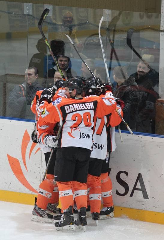 Ice Hockey. Polska Liga Hokejowa. JKH GKS Jastrzebie - GKS Tychy. 09.03.2013
