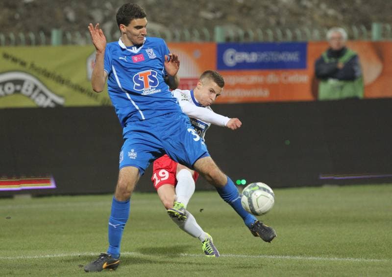Football. T-Mobile Ekstraklasa. Podbeskidzie Bielsko Biala - Lech Poznan. 05.10.2013