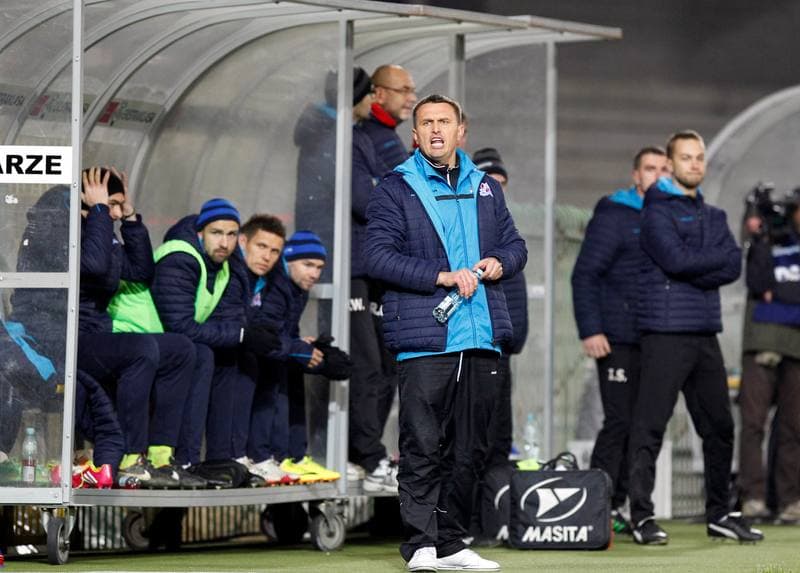 Football. PKO BP Ekstraklasa. Podbeskidzie Bielsko Biala - Pogon Szczecin. 17.08.2015