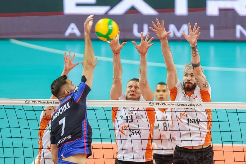 Volleyball. CEV Champions League. Jastrzebski Wegiel - Halbank Ankara. 04.05.2023