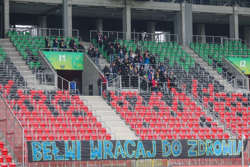 Football. Fortuna I Liga. GKS Tychy - Arka Gdynia. 08.04.2023