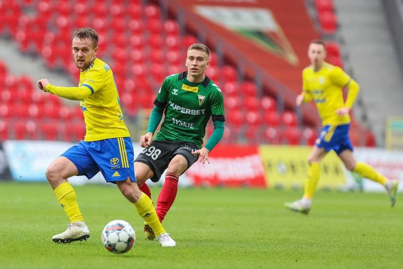 Football. Fortuna I Liga. GKS Tychy - Arka Gdynia. 08.04.2023