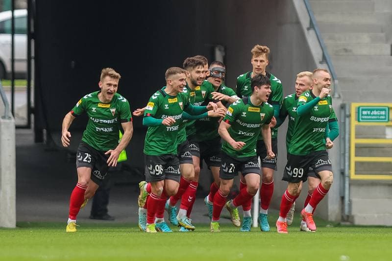 Football. Fortuna I Liga. GKS Tychy - Arka Gdynia. 08.04.2023