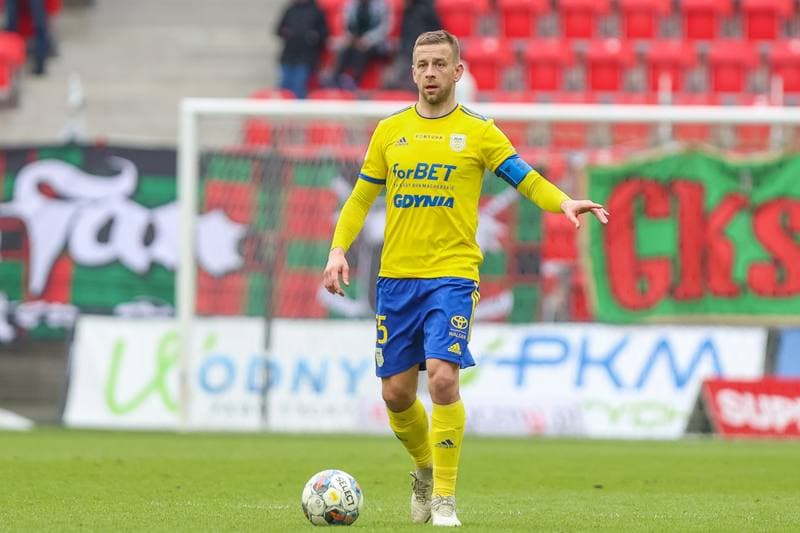 Football. Fortuna I Liga. GKS Tychy - Arka Gdynia. 08.04.2023
