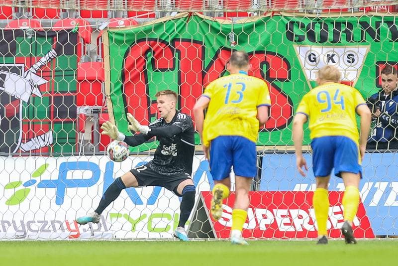 Football. Fortuna I Liga. GKS Tychy - Arka Gdynia. 08.04.2023
