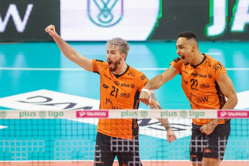 Volleyball. PlusLiga. Jastrzebski Wegiel - Trefl Gdansk. 09.04.2023