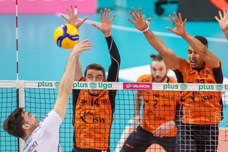 Volleyball. PlusLiga. Jastrzebski Wegiel - Trefl Gdansk. 09.04.2023
