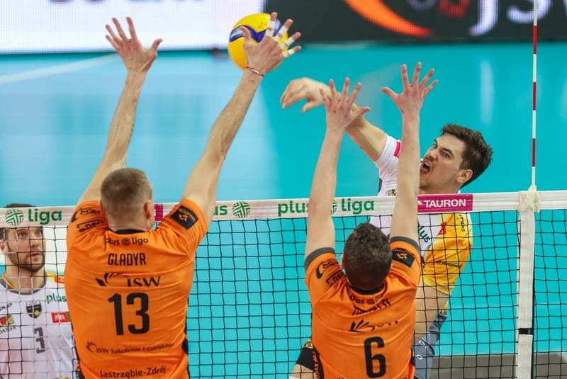 Volleyball. PlusLiga. Jastrzebski Wegiel - Trefl Gdansk. 09.04.2023