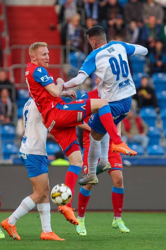 Football. Fortuna:Liga. Banik Ostrava - Viktoria Plzen. 16.04.2023