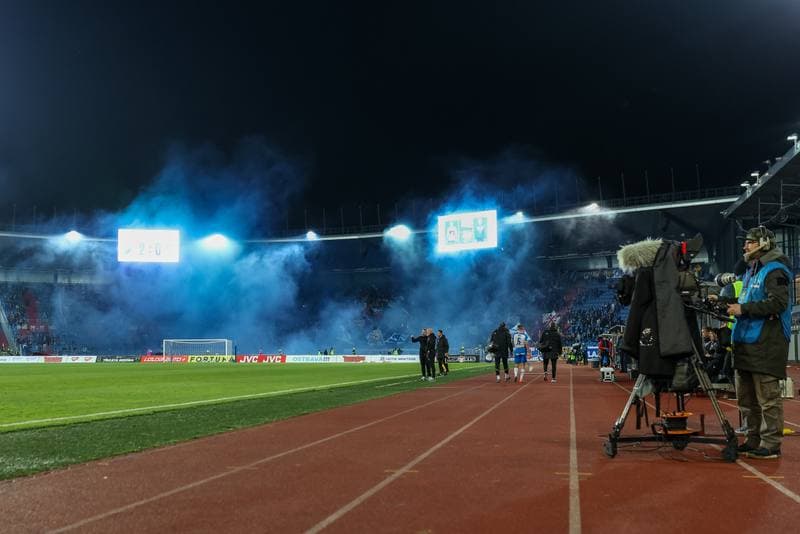 Football. Fortuna:Liga. Banik Ostrava - Viktoria Plzen. 16.04.2023