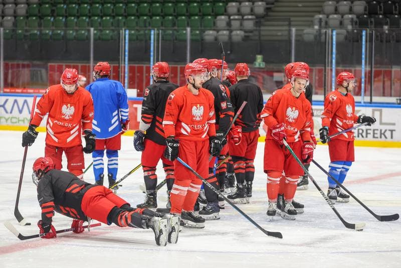 Ice Hockey. Poland national team. Training. 17.04.2023