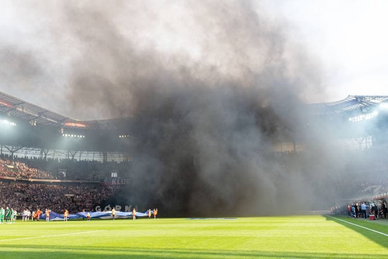 Football. PKO BP Ekstraklasa. Gornik Zabrze - Slask Wroclaw. 23.04.2023