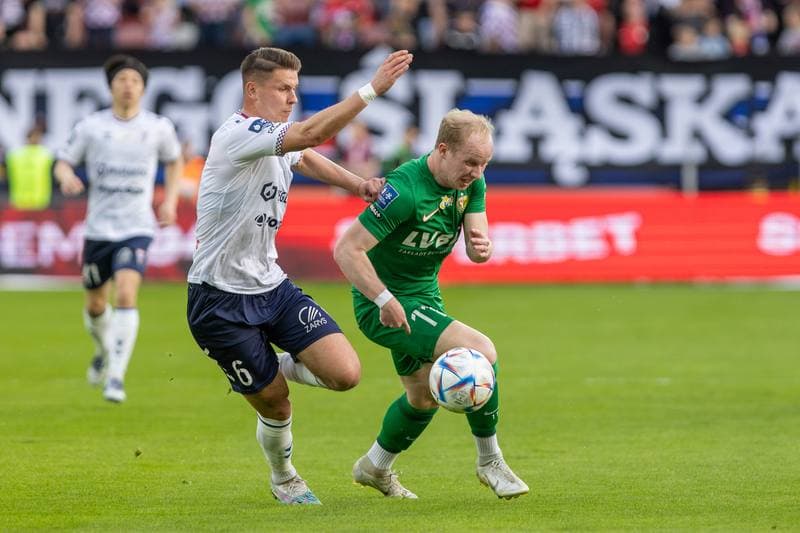 Football. PKO BP Ekstraklasa. Gornik Zabrze - Slask Wroclaw. 23.04.2023
