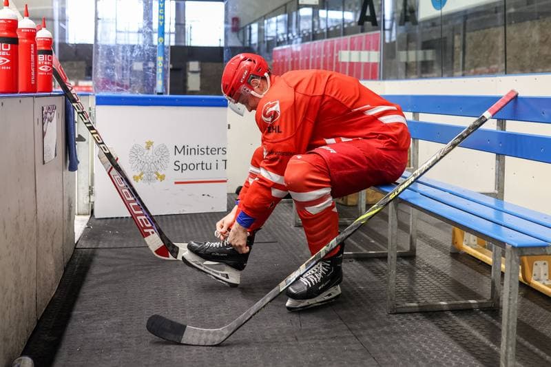 Ice Hockey. Poland national team. Training. 24.04.2023