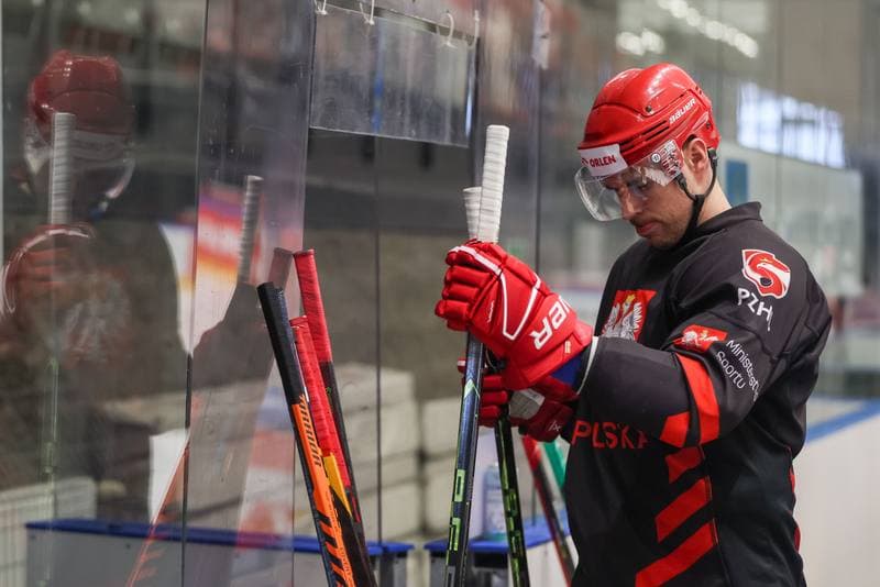 Ice Hockey. Poland national team. Training. 24.04.2023