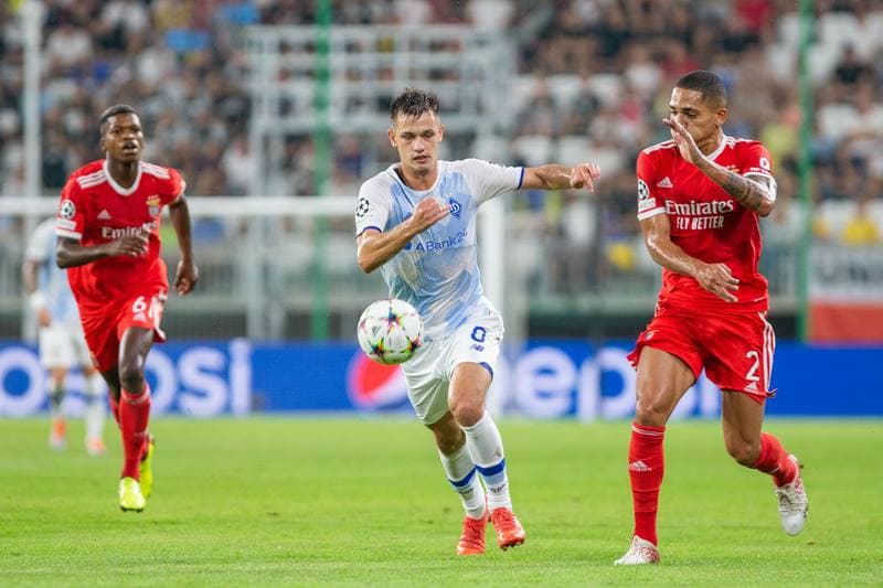 Football. UEFA Champions League. Dynamo Kyiv - Benfica. 17.08.2022